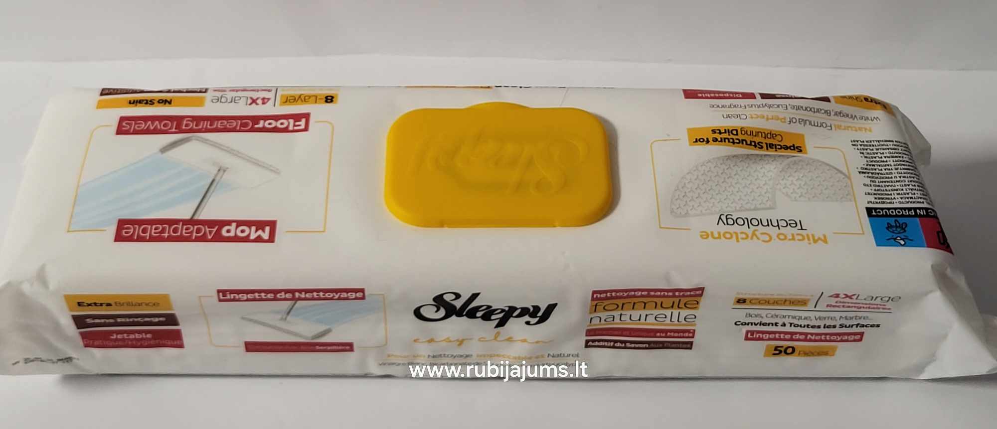 Sleepy grindų valymo servetėlių  3 vnt. mix