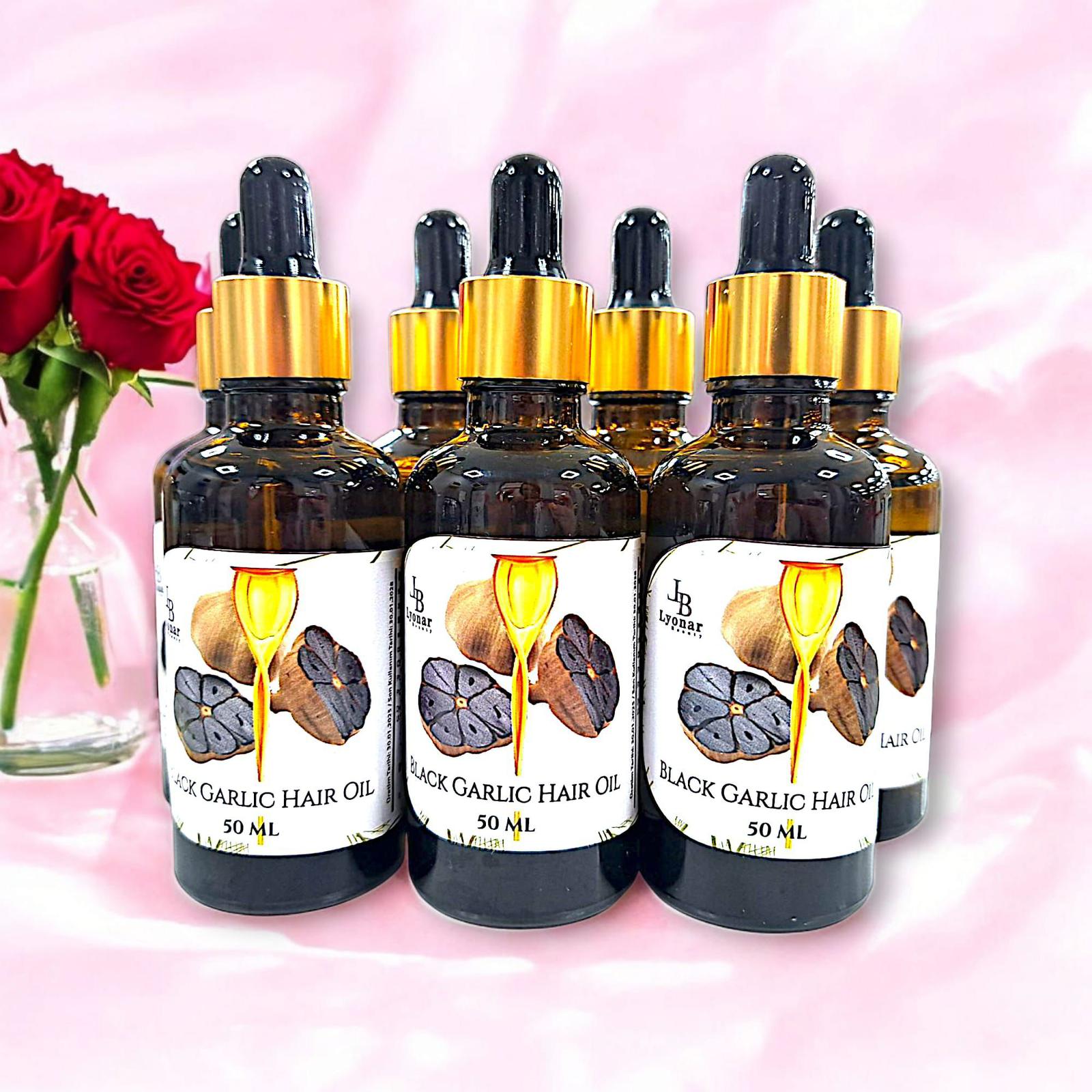 Juodųjų česnakų plaukų aliejus-serumas