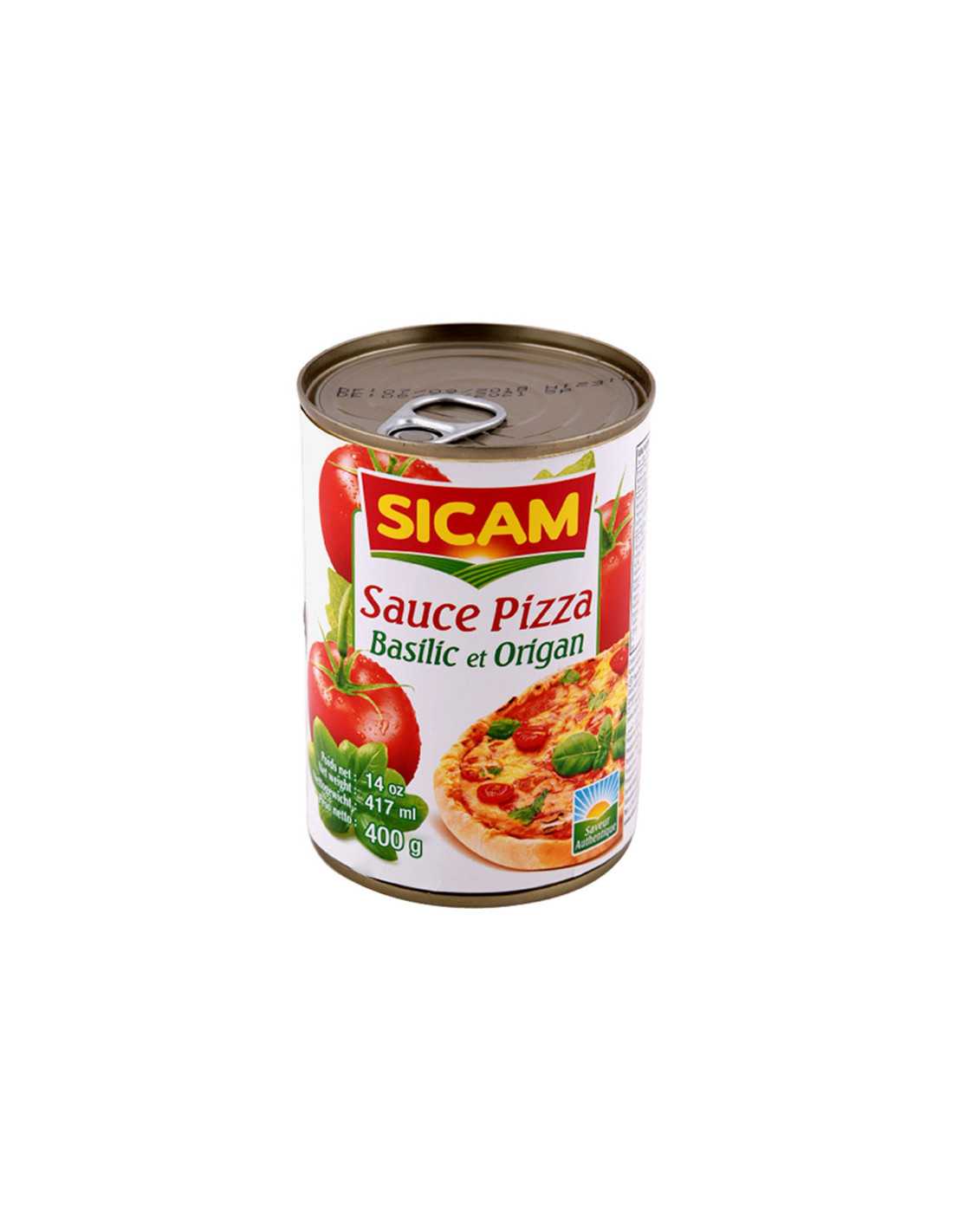 Sauce Pizza au basilic et Origan SICAM 400g