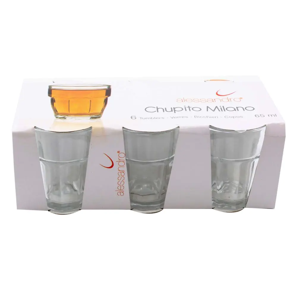 Ensemble de verre chupito Milano, 6 verres, 65 ml