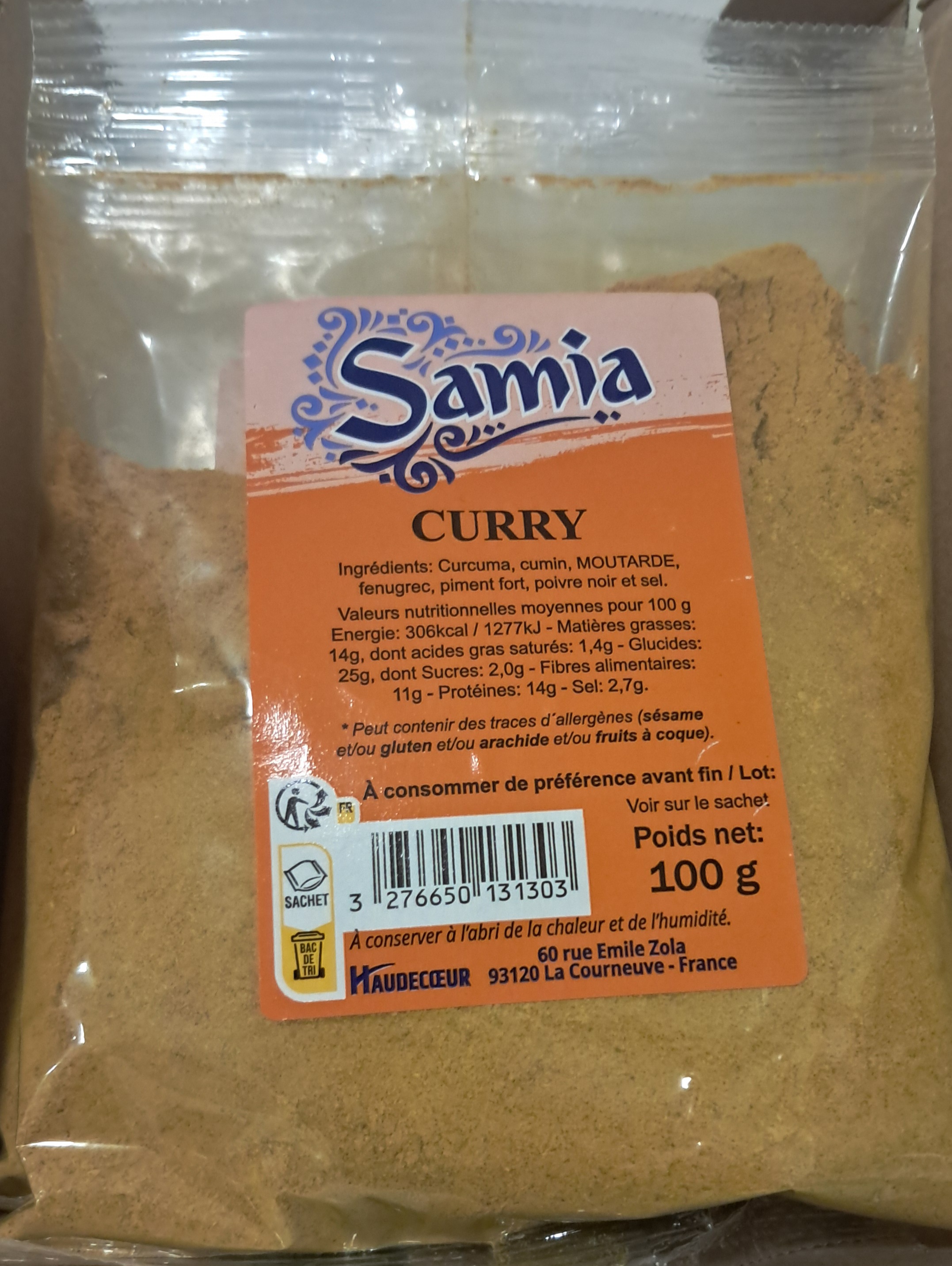 samia curry 100g