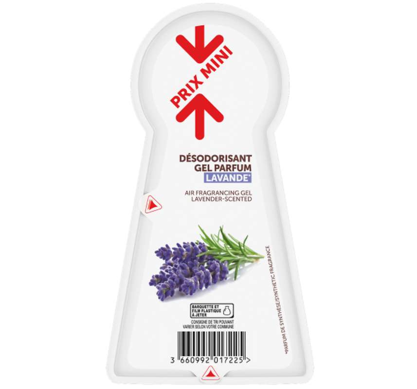 Désodorisant gel parfum lavande, Prix mini (150g)