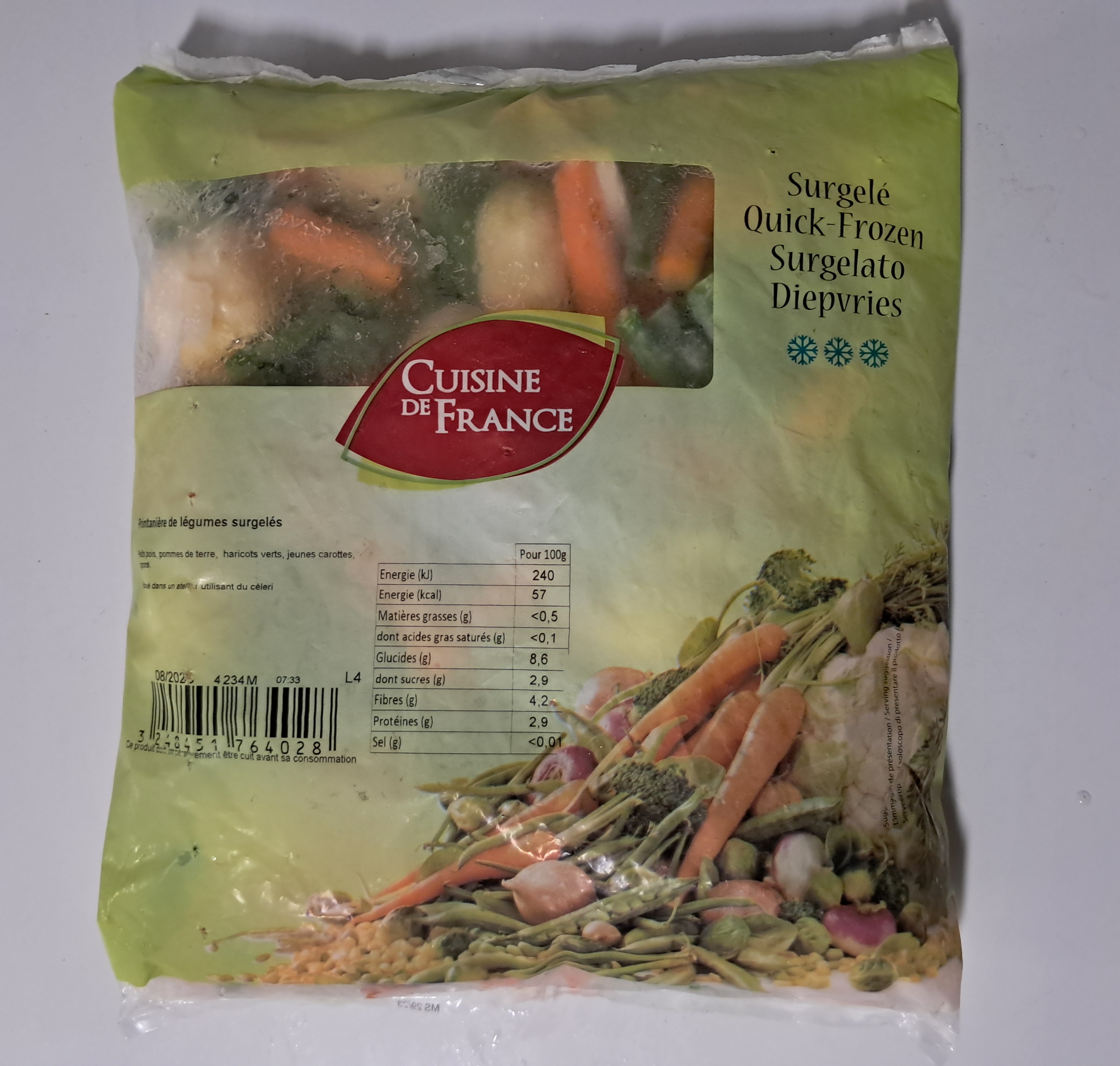 printanière de légumes surgelés 1kg 