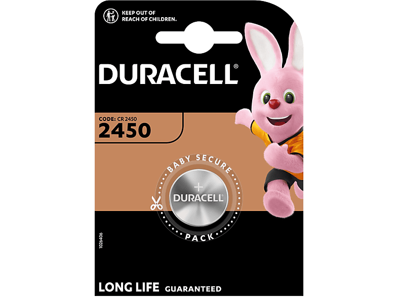 DURACELL CR2450 | Pile bouton (Argent)
