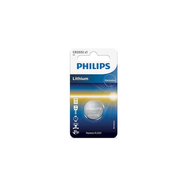 Piles Bouton Longlife 3.0v Coin 1-blister (20.0 X 3.2) Philips - Cr2032