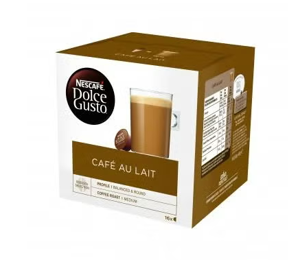 NESCAFÉ DOLCE GUSTO Café au Lait Boîte de 16 capsules