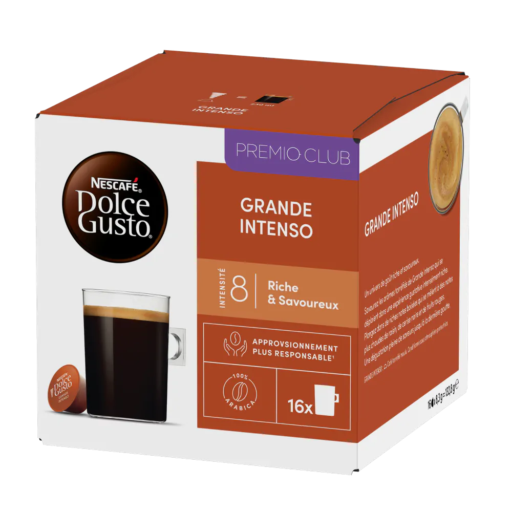 Nescafé Dolce Gusto · Capsules de café · Grande Intenso, 16 capsules 