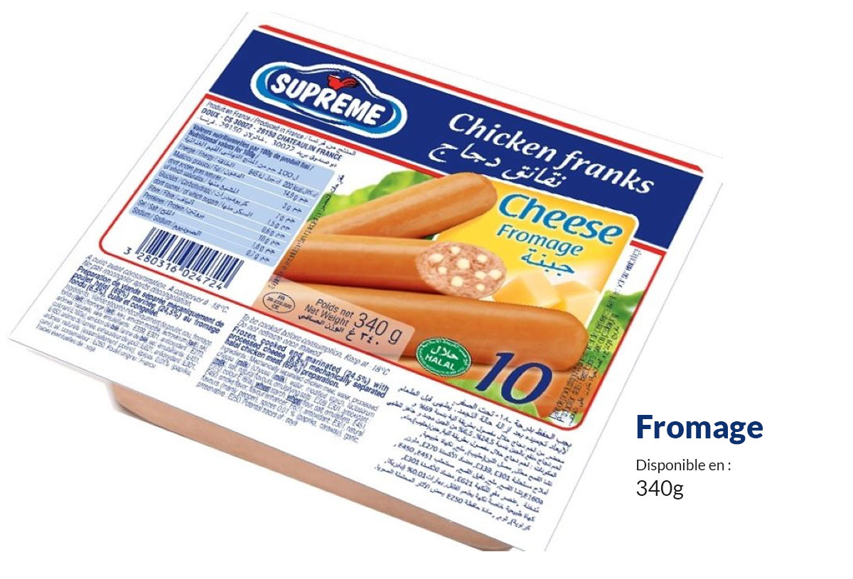saucisse supreme chiken francks  x10 