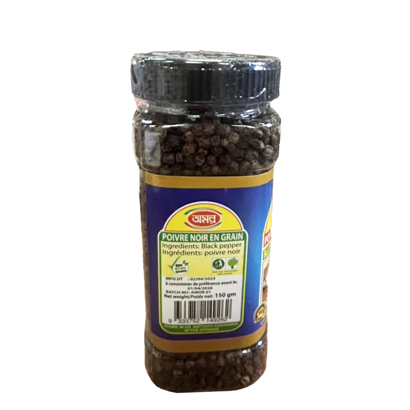 POIVRE NOIR EN GRAIN 150G