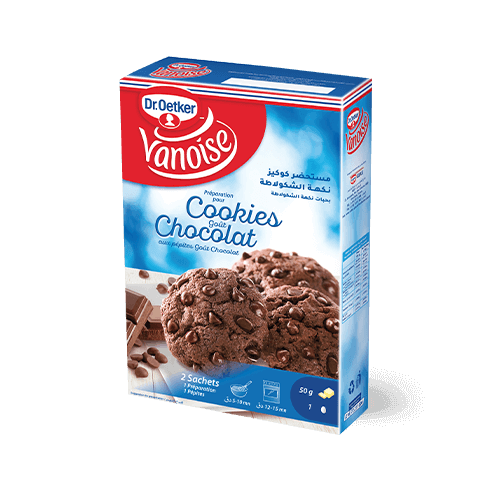 Mélange pour cookies gout chocolat, aux pépites gout chocolat 50g vanoise 