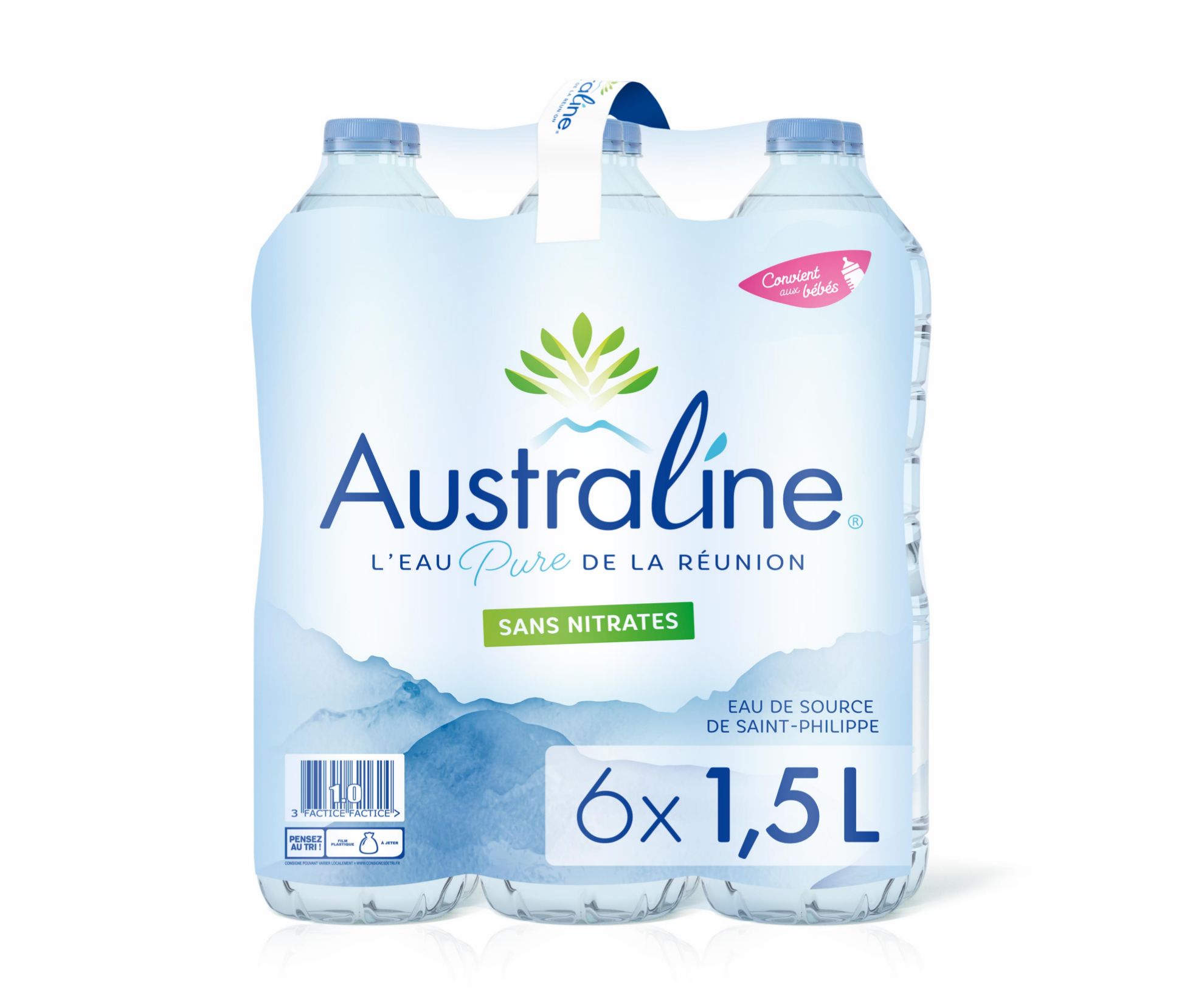 pack eau Australine  6 x 1,5 Litres