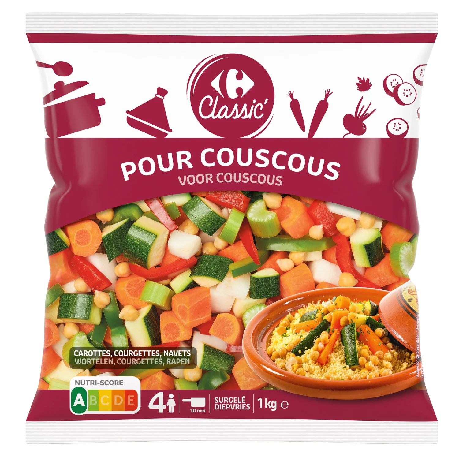 Mélange de légumes pour couscous