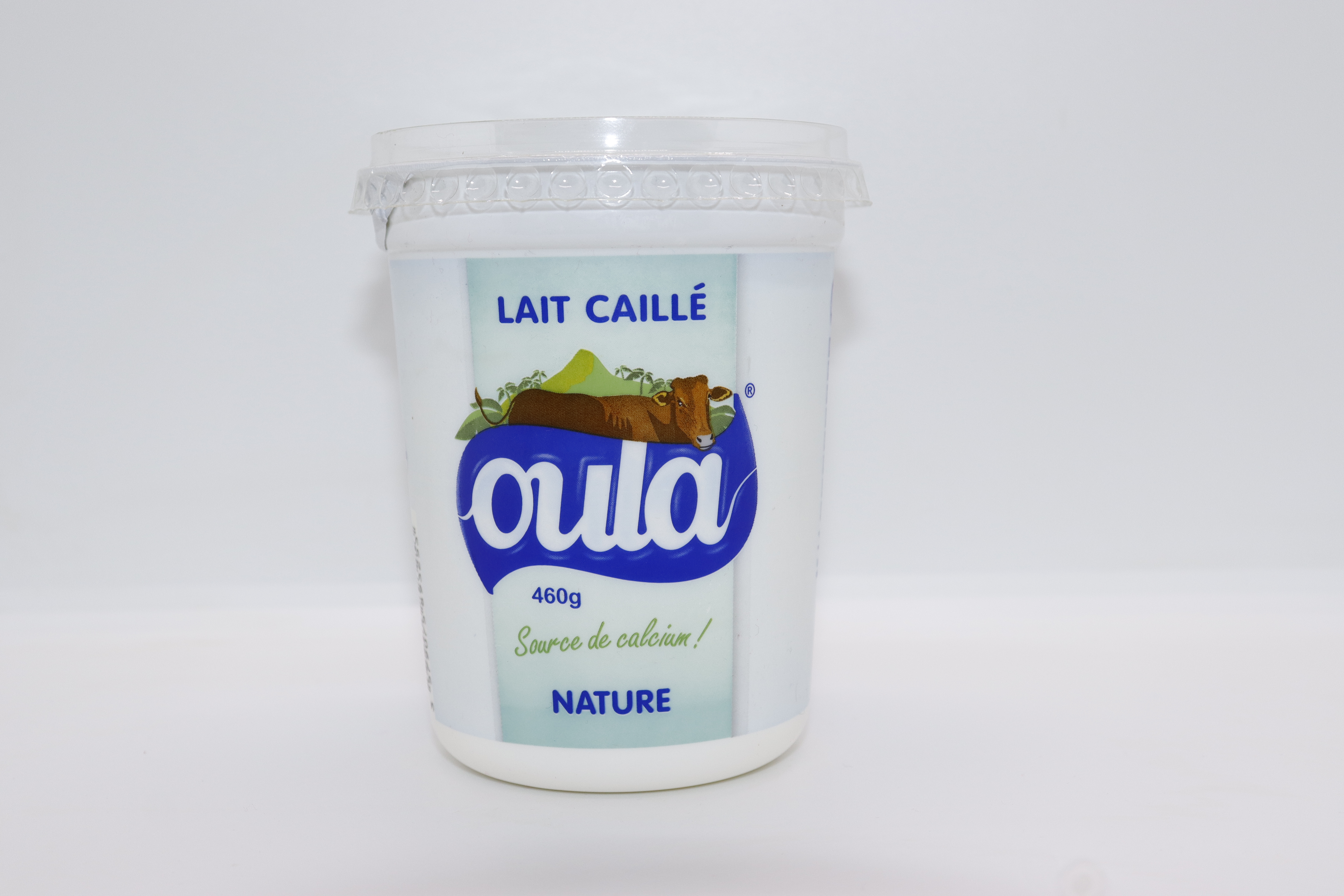 lait caillé oula nature, source de calcium 460g