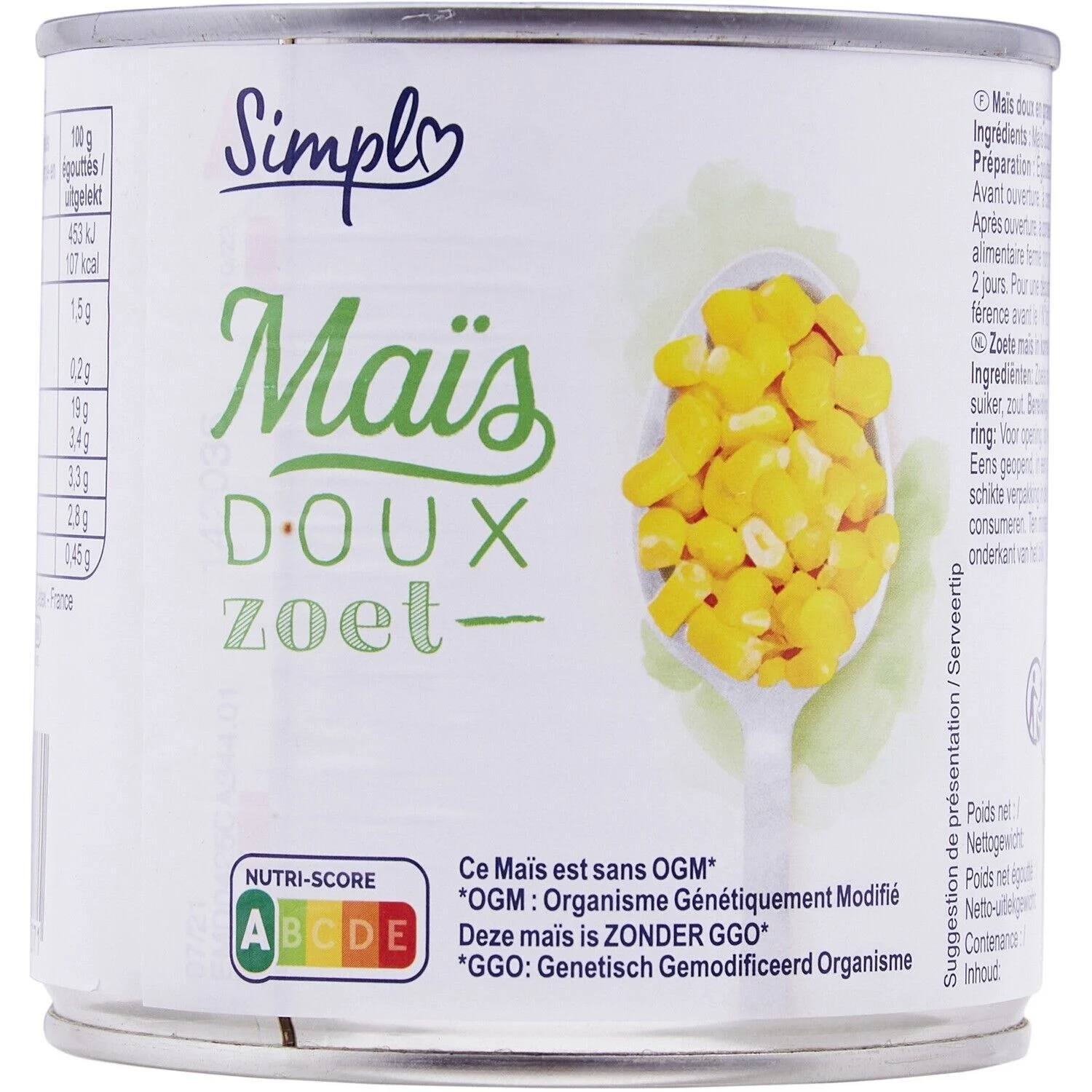 Mais Doux Zoet 