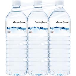 packs eau de Source 6x1.5 litres