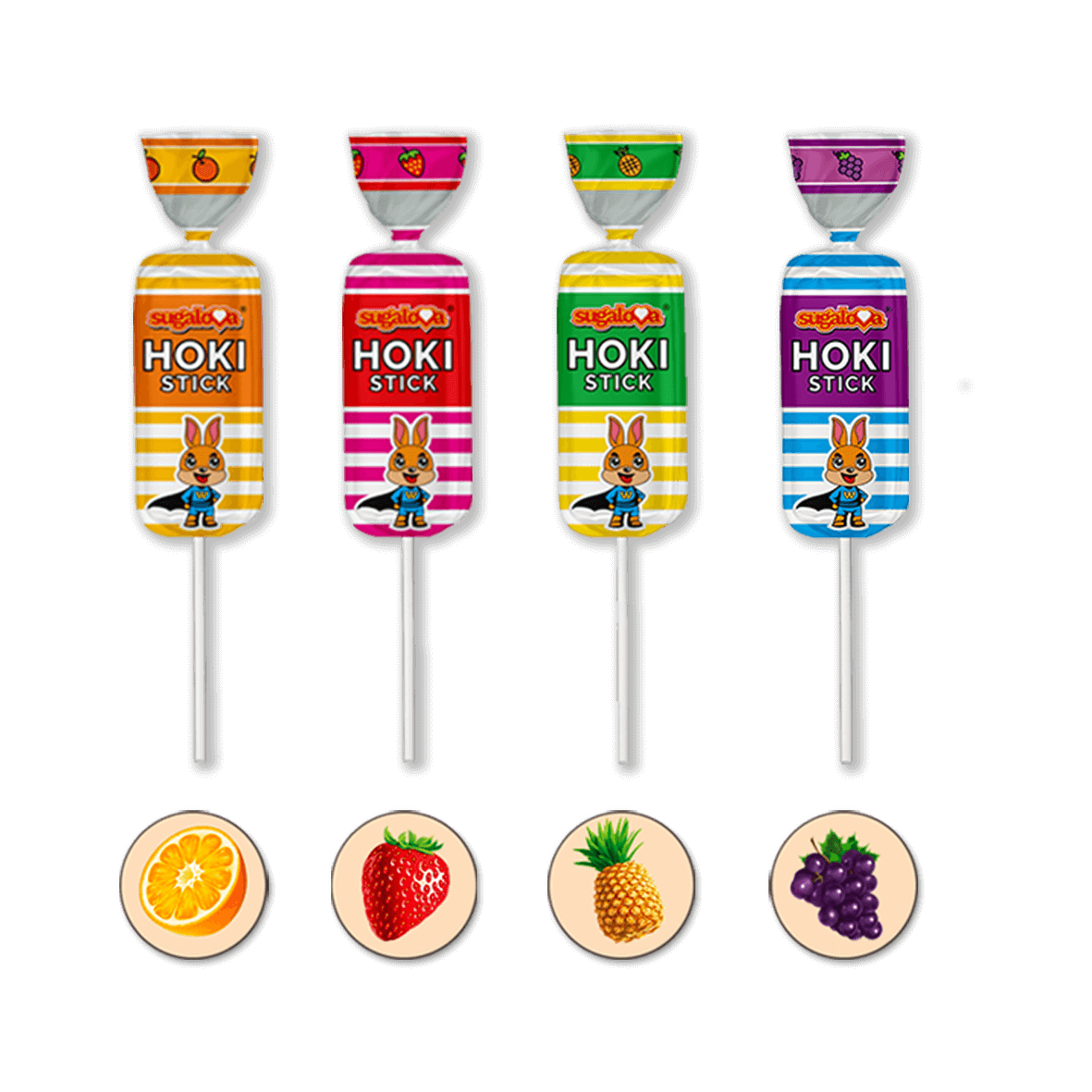 Bâtonnets Hoki stick lollipop x10