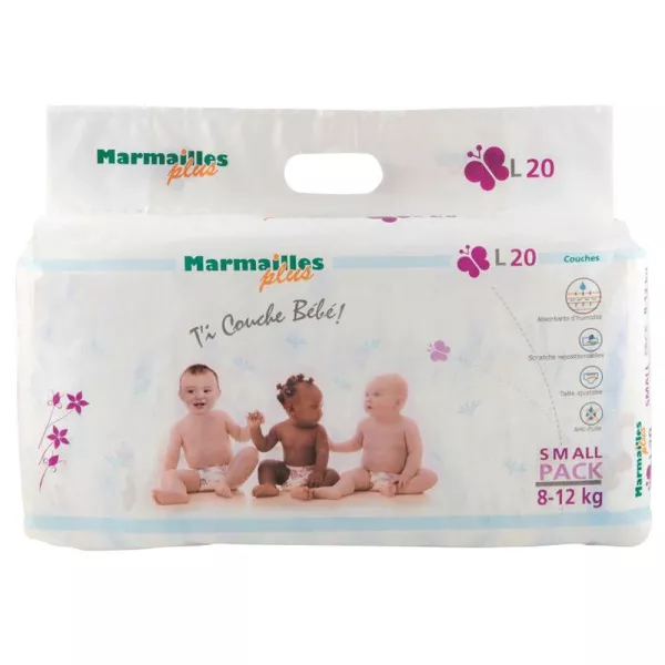 Couches  bébé Marmailles L20 (8-12kg)