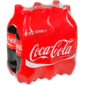 Pack de 6 bouteilles de Coca-Cola 2L