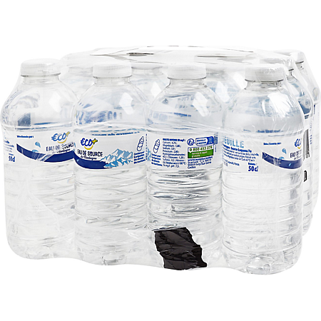 Pack de 6 bouteilles d'eau 50cl eco+