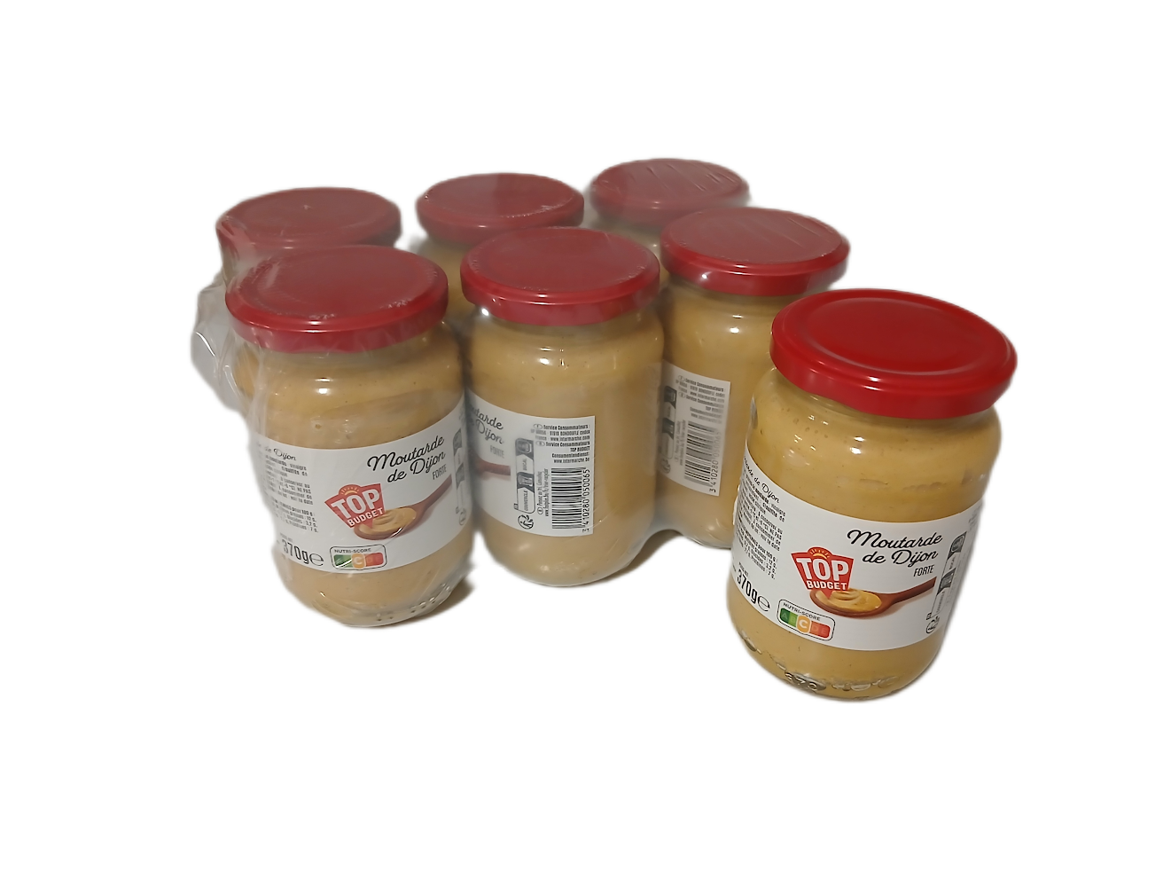 Moutarde de Dijon Top Budget x6 370g