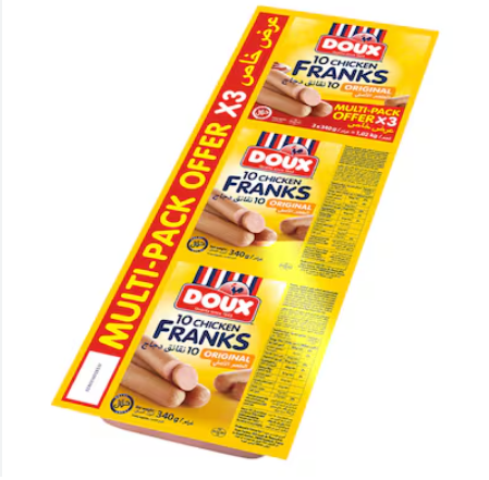 saucisse franks chiken original multi-pack x30