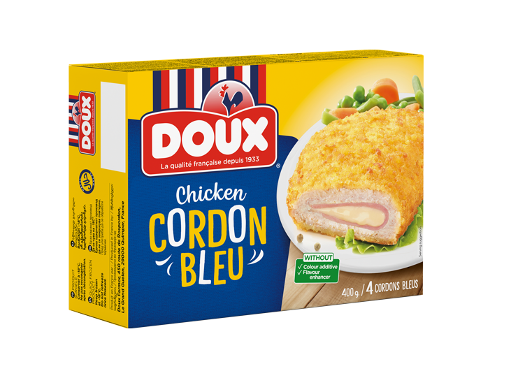 cordon bleu de poulet doux x4 90g