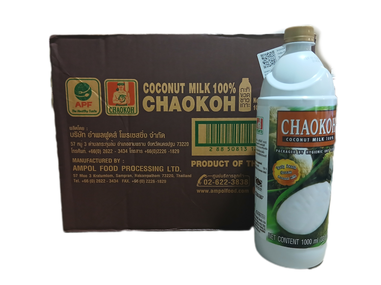 Lait de coco Chaokoh 12x1litre