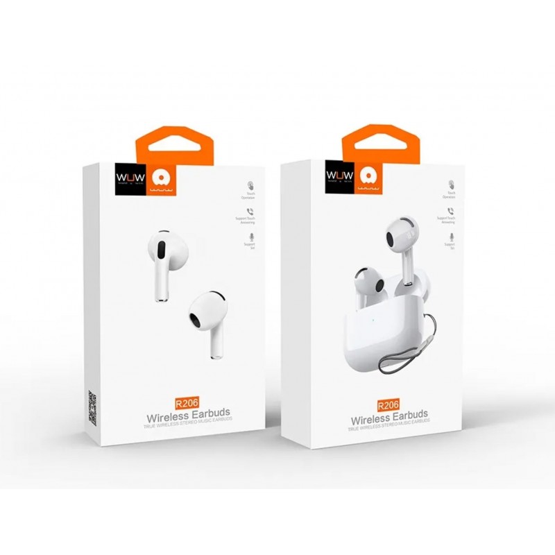 ECOUTEURS BLUETOOTH TWS BLANC AD2P Port usb-c R206