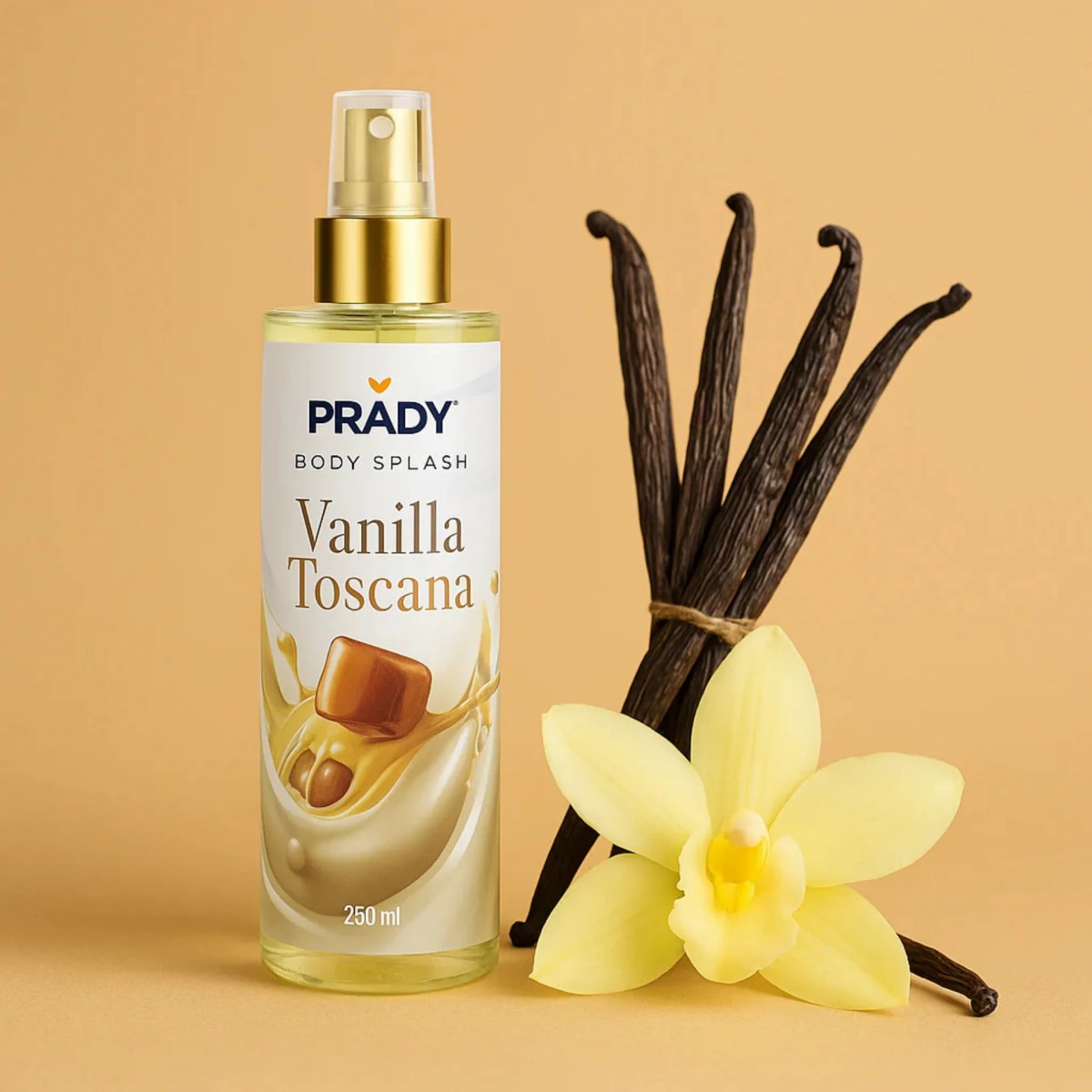 BRUME FEMME CORPS ET CHEVEUX VANILLE TOSCANA 250ML PRADY