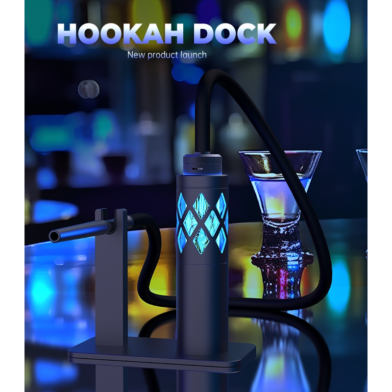 CHICHA HOOKAH DACK FUMYTECH ( BLEU ) SUPPORT 