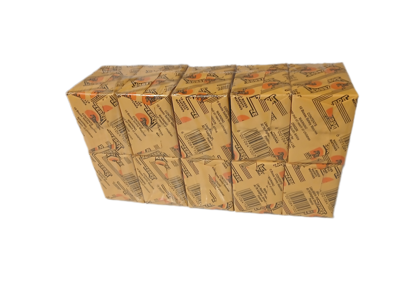packs d'allumette zebra x10