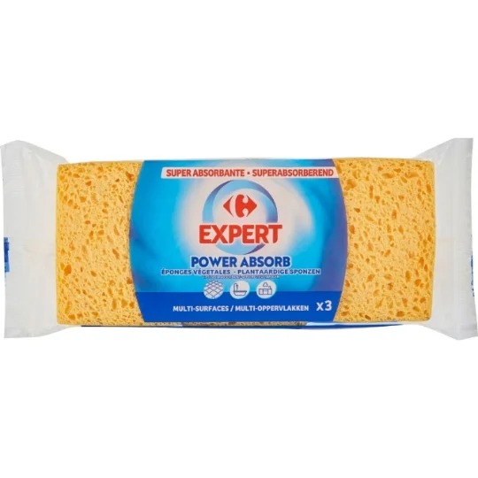 Éponge végétale Expert x3