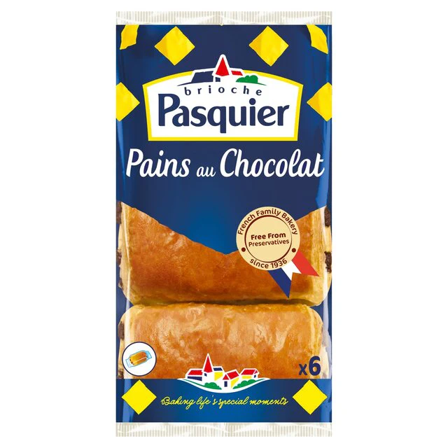Pains au chocolat x6 pasquier 