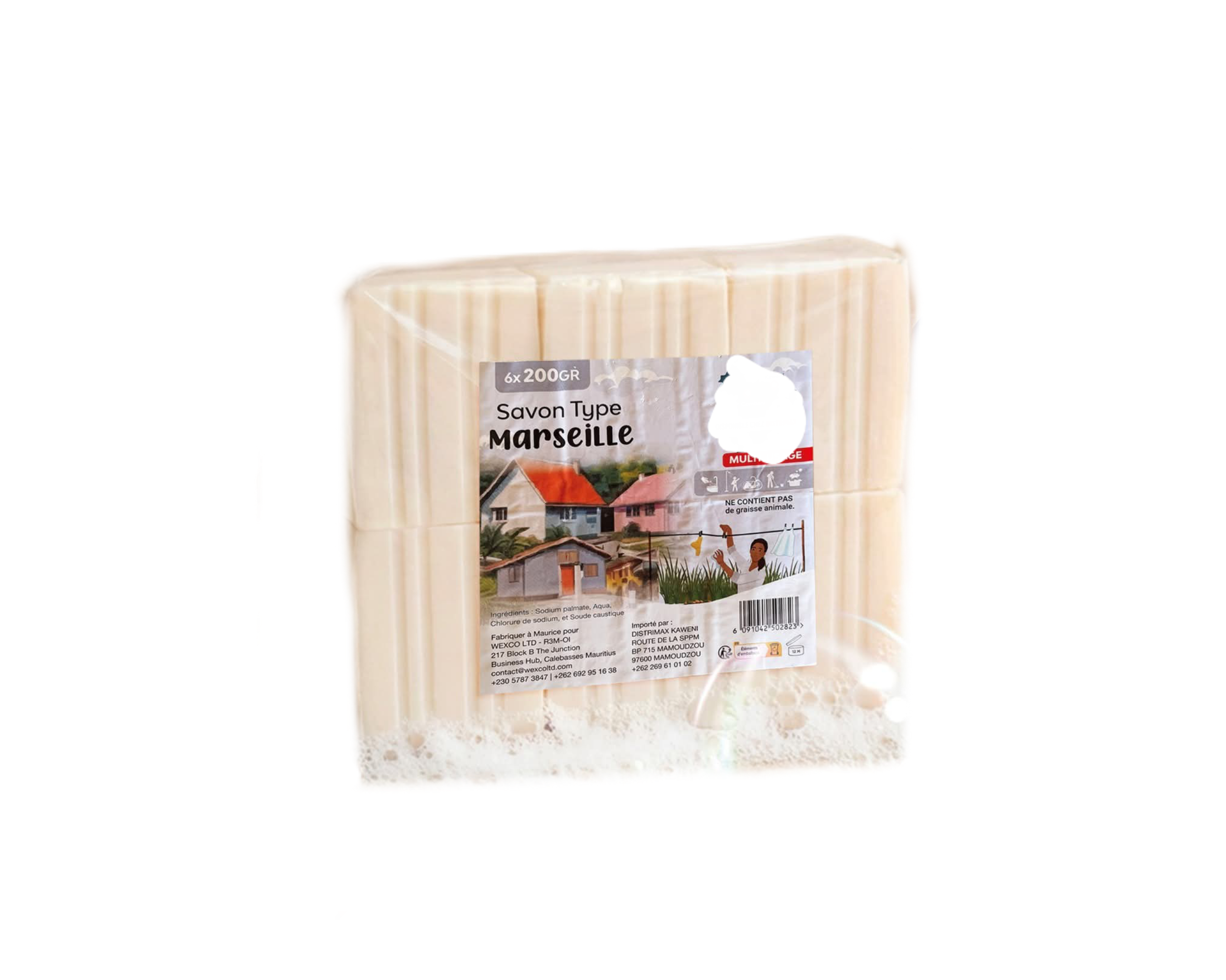 Savon TYPE Marseille 6x200 GR