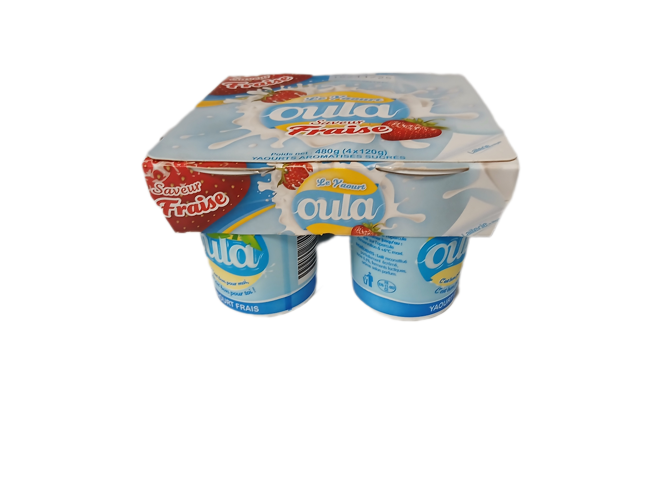 Yaourt Oula Saveur Fraise x4