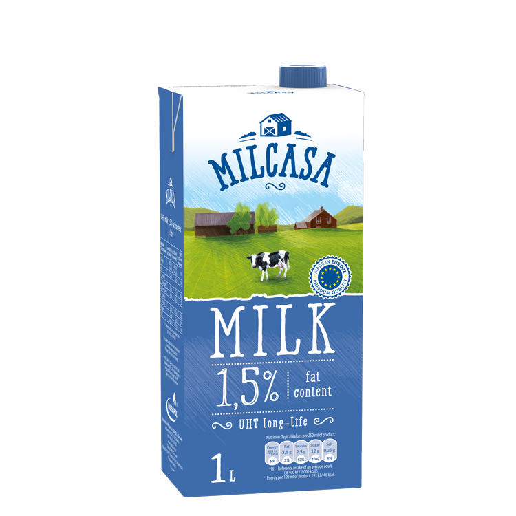 Lait demi-écrémé 1L 