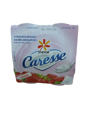 Yaourt Caresse Fraise 4x125g yoplait 