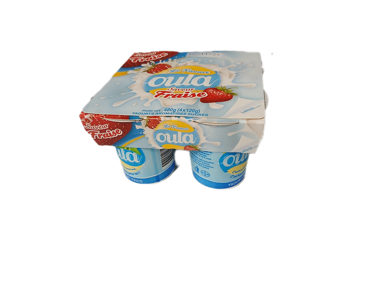 Yaourt Oula Saveur Fraise x4 