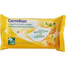 Lingettes multi-usages rafraîchissantes citron 