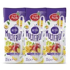 Nectar multifruits 6x20cl avec paille papier