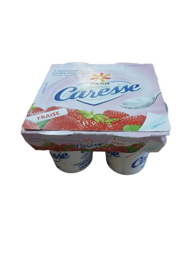 Yaourt Caresse Fraise 4x125g yoplait 