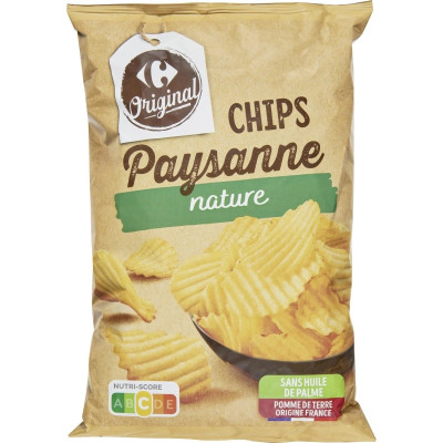 Chips paysanne nature 125g