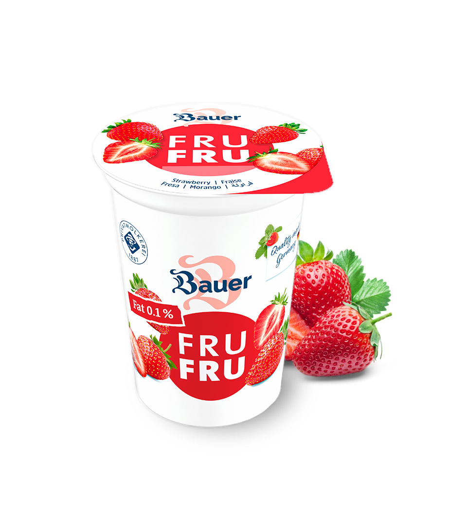 Yaourt aux fraises Bauer Fru Fru 500g