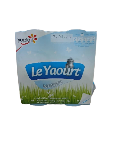 Yaourt Nature Yoplait 4x120g