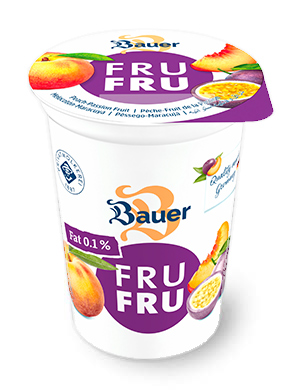 Yaourt Fru Fru à la pêche et au fruit de la passion 500g