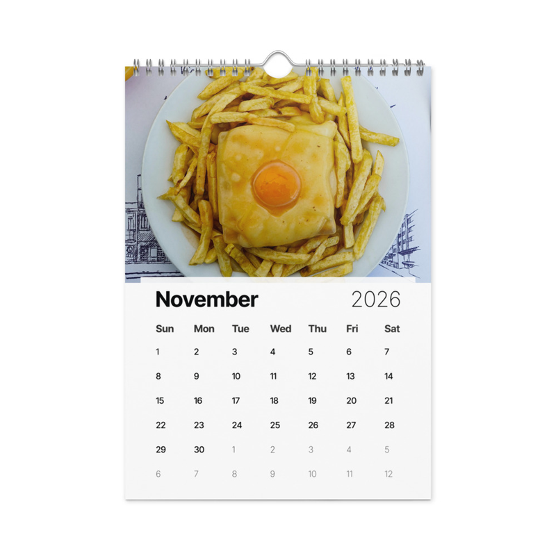 Porto 2026 Wall Calendar – Portugal Travel Photography, Cityscape Art, Gift from Porto, European Wall Calendar 2026
