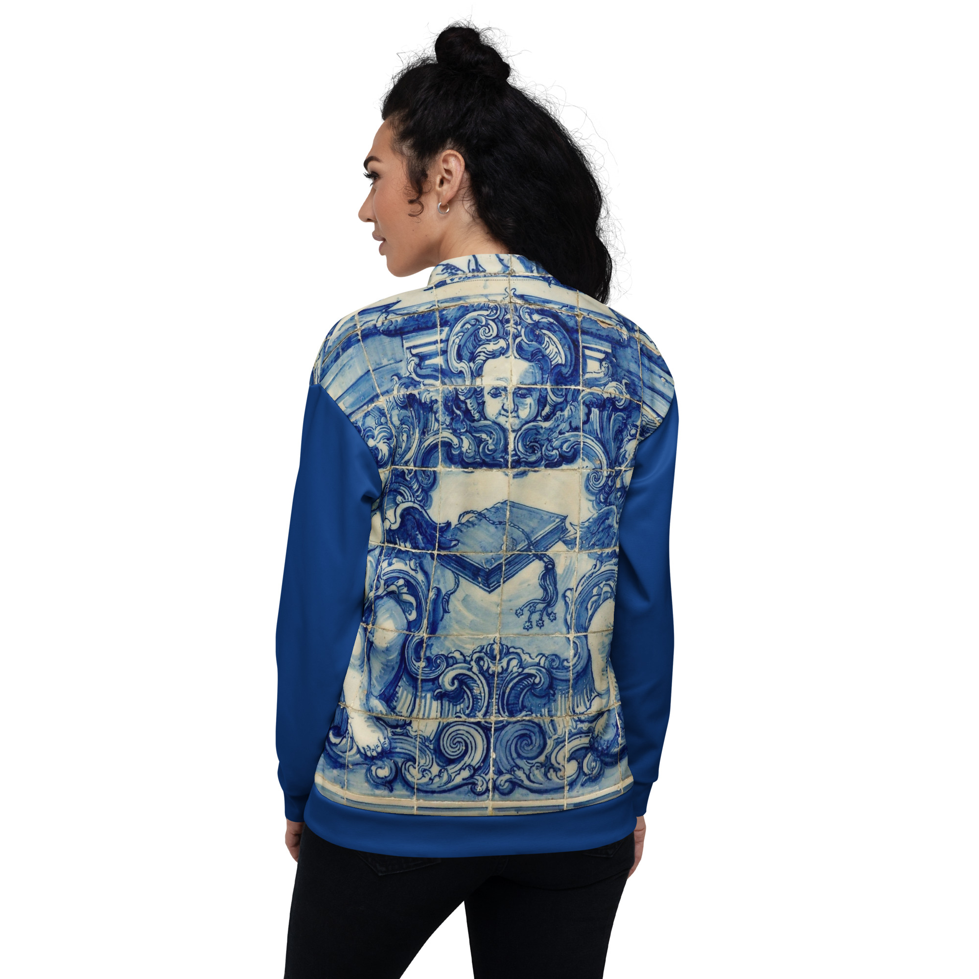 Universali striukė – Azulejo blue / Unisex Bomber Jacket Azulejo blue