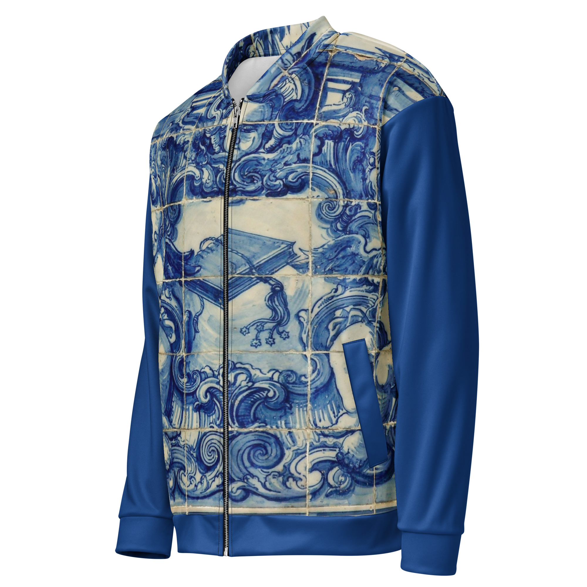 Universali striukė – Azulejo blue / Unisex Bomber Jacket Azulejo blue