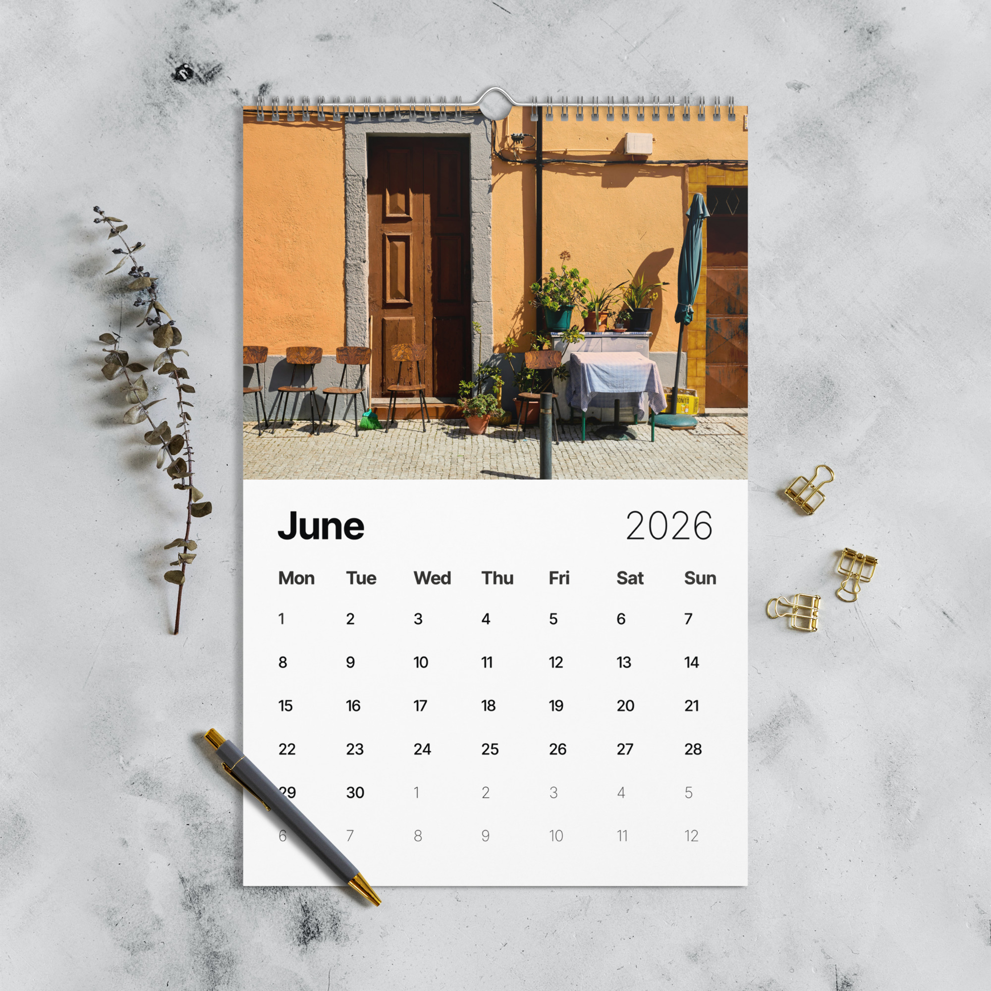 Sieninis kalendorius 2026 Porto / Wall calendar 2026 Porto