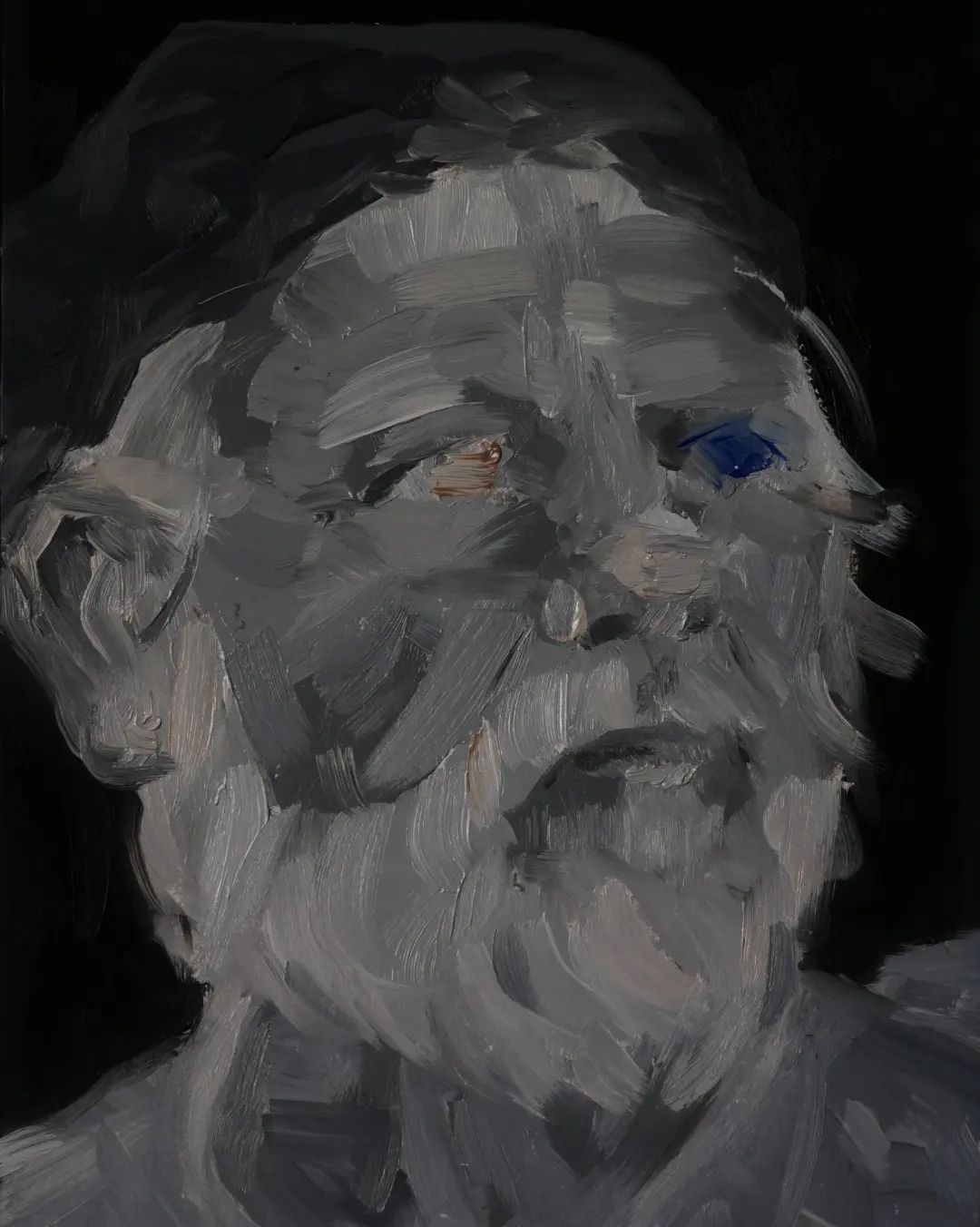 "Tanto tiempo sin hablar" o "El hombre azul"